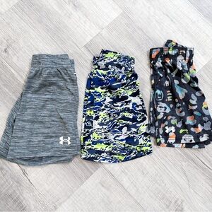Under Armour Kids Gray, Blue, and Multicolor Shorts Set